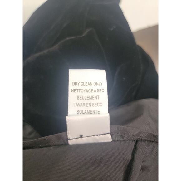 BCBG Max Azria Velour Capri Pants Size 2 Cargo 21" Inseam Black - Picture 10 of 13